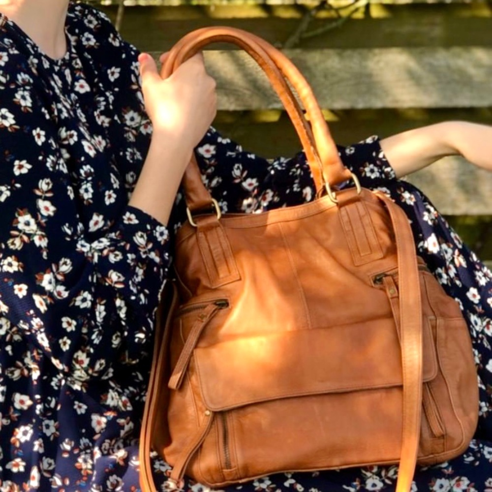 NWT* DAY & MOOD Hannah Small‎ Satchel in Tan - Picture 11 of 13